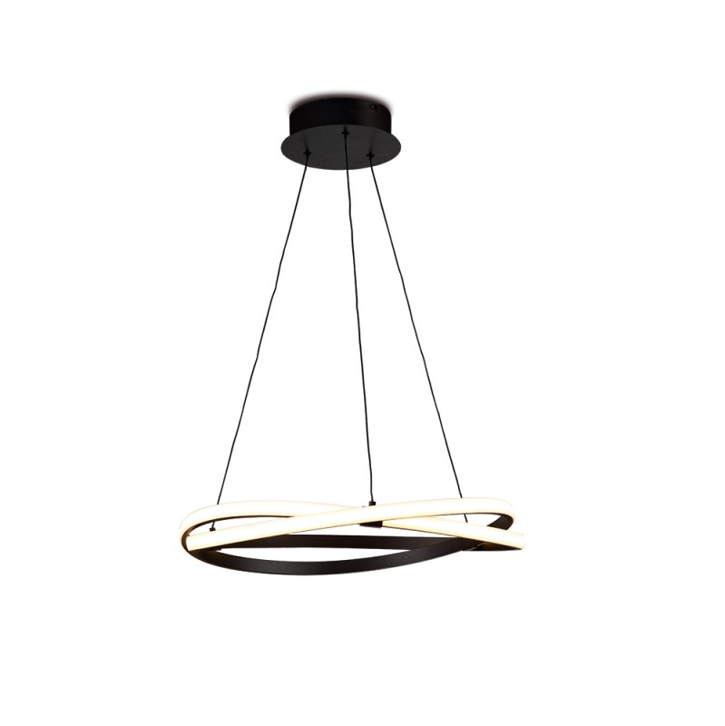 Dimmable Pendant 42W LED 2800K, 3400lm, Brown Oxide/White Acryli